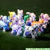 Nuevo Juguete Inflable de Animales de Dibujos Animados Gruesos con Rueda Brillante para Niños, Juguete Exterior, Regalo, Puesto de Mercado Nocturno, Venta al por Mayor