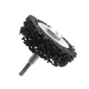 Disco de desbaste preto e azul de 2 polegadas, 3 polegadas, 5 polegadas com cabo, disco de desbaste de diamante para roda de polimento de metal de aço inoxidável