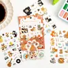 Pegatinas Suaves de Serie Temporal Dibujos Animados Temática de Zoológico Diario de Mascotas Material para Decoración de Diario DIY Pegatinas