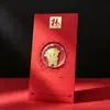 Año Nuevo del Cordero Pegatina Dorada para Teléfono Sobre Rojo Oro Puro 999 Regalo Compañero de Alta Gama Regalo de Reunión Anual de la Empresa Venta al por Mayor