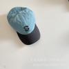 Estilo Americano Bonito Algodón Lavado Calidad Bordado Combinación de Colores Niños S Gorra Blanca para Niños y Niñas