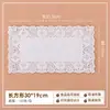 Papel Encaje Redondo Perforado Base Papel Esterilla Barbacoa Plato Papel Papel Absorbente Aceite Cocina Fritura Horneado Snack Pastel Esterilla Papel