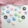 Patas de Gato Fofas de Desenho Animado Acessórios de Resina para Nail Art DIY Decorações de Unhas Usáveis