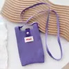 Bolsa Pequeña de Punto Color Sólido Estilo Ins Nicho 2026 Nueva Versión Coreana Bolso Cruzado Simple Mini para Viajes Diarios Teléfono y Billetera