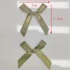 Hilo de Letras Verde Militar de 15 mm con Lazo Decoración de Caja de Regalo Verde Militar Naranja Lazo de 7 cm