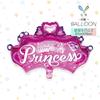 Globos de Papel de Aluminio en Forma de Corona Grande de Príncipe y Princesa de Venta Caliente para Decoración de Fiesta de Cumpleaños y Banquete Festivo