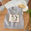 Nuevo Estilo Infantil Chaleco Cardigan de Punto para Niños Estilo Coreano Bebé Pingüino de Dibujos Animados Primavera Otoño Chaleco Sin Mangas para Niños