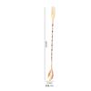 Acero Inoxidable 304 Mango Largo Cuchara de Bar Doble Cuchara Mezcladora de Cócteles Cuchara Mezcladora de Bar Cuchara para Hielo de Doble Uso para Té con Leche Cuchara de Bar