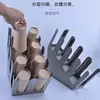 Portavasos Inclinado de Ocho Compartimentos de Acero Inoxidable para Tienda de Té de Leche, Portavasos de Papel Desechable para Barra de Bar