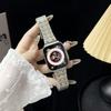 Banda de Acero de Cinco Eslabones con Bordes Recubiertos para Apple Watch 10 S11 Huawei Fit4 Gt6 Pulsera Metálica