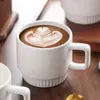 Celebridade da Internet Ins Caneca de Porcelana Branca Pura Copo Empilhável Copo de Água Doméstico Copo de Café Padrão de Logo 320 ml