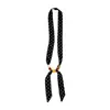 Colar Cachecol de Seda com Contas de Bolinhas Design de Nicho Feminino Corrente de Clavícula Ajustável Acessórios para Suéter