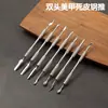 Set de Herramientas para Uñas de Acero Inoxidable Estilo Ruso, Set Delgado Profesional para Remover Cutículas con Bolsillo Frontal, Transfronterizo