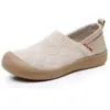2026 Novo Estilo Sapatos de Tecido Femininos com Solas Macias e Superfície Macia, Slip-On Fashionáveis Sapatos de Mãe, Leves, Confortáveis, Antiderrapantes Sapatos de Trabalho, Sapatos de Salto Baixo