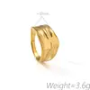 Anillo de textura natural al por mayor de fábrica Anillo de acero de titanio con viento ins de metal europeo y americano no se decolora regalo para mujer pila