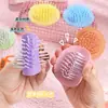 Peine de goma elástica multi-especificación al por mayor, peine de dibujos animados lindo macaron, peine de masaje para cabello liso, peine para peinar cabello, suministro directo del fabricante