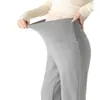 Nuevos Pantalones de Arroz Pegajoso Acampanados para Maternidad Otoño/Invierno 2026 Adelgazantes para Estatura Baja Versátiles Sueltos con Caída Pantalones de Maternidad Micro-Acampanados