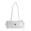 Bolsa de Ombro Fofa da Moda Estilo Coreano, Novo Modelo Primavera 2026, Bolsa Simples para o Dia a Dia, Bolsa de Ombro Elegante com Alto Acabamento