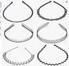 Diadema de pelo ondulado de hierro transfronteriza diadema para hombre y mujer coreana invisible tendencia deportiva flequillo horquilla rota horquilla
