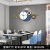 Reloj de pared creativo de moda personalizado, reloj decorativo sencillo para sala de estar, comedor, hogar, reloj de lujo ligero, venta directa de fábrica