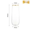 Conjunto de 16oz de Vidro Transparente Amazon para Casa Festa Particular Suco de Leite Bebida Whiskey Estilo Ins