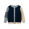 27Kids Estilo Coreano Ropa Infantil Primavera Nuevo Estilo 2025 Suéter Chaqueta Tejido para Niños Ropa Bebé Niño Venta al por Mayor