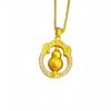 Tienda de Oro Mismo Estilo Oro Antiguo Incrustado con Diamantes Colgante de Calabaza de la Fortuna Giratoria Nuevo Colgante de Calabaza de la Fortuna Versátil Chino