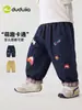 Calça Masculina Dudu Coleção Outono Jeans Feminino Outono Calça Casual Infantil Calça Longa de Bebê Roupa Infantil Tendência