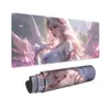Alfombrilla de Escritorio Grande y Linda de Chica Bidimensional Personalizada Juego de Abstinencia Ratón para E-Sports Creativo Anime