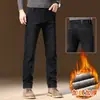 Jeans de Alta Qualidade 2026 Novo Estilo Masculino Primavera e Outono Calças Casuais Masculinas Elásticas Retas Largas Calças de Primavera para Meia-idade