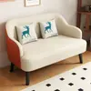 Mini sofá, apartamento pequeno, sala de estar minimalista, imóvel para alugar, apartamento, hotel, escritório, de dois lugares, sofá de couro resistente a arranhões de gato
