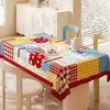 Toalha de Mesa de Luxo Leve de Alta Qualidade Impermeável e à Prova de Óleo Estilo Retro Americano Dopamina Tapete para Mesa de Jantar Estilo Ins Toalha de Mesa para Mesa de Centro