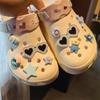Óculos de sol Summer Fresh Estilo praia oceano Sapatos com buracos sapatos flor dopamina Celebridade da internet mesmo estilo sapatos fivela removível