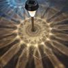 Nueva lámpara solar para césped, lámpara de jardín para exteriores, lámpara de pie para césped, lámpara decorativa impermeable con luz y sombra