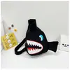 Bolsa Infantil Popular da Internet para Menino Personalizada Pequeno Tubarão Pequena Bolsa de Peito para Bebê Bolsa Transversal Estilo Western para Viagem