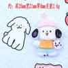 Novos acessórios para cachorro DIY resina pequenos acessórios corda de cabelo presilha de cabelo capa de celular material adesivo de geladeira cartoon pingente