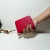 Bolsa de cartão de cor sólida PU de alta qualidade, textura de lichia, multi-cartão, grande capacidade, conjunto de cartões de identificação e carteira de motorista, pequena carteira de moedas para homens e mulheres