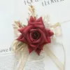 Yi Yago 2461 Suprimentos para Casamento Arte Floral de Casamento Flores Artificiais Celebração de Negócios Lapela para Convidados Flores de Pulso Multicolor