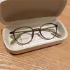 Gafas de Presbicia para Jóvenes de Alta Moda para Mujer Ultraligeras Anti-azul Alta Definición Estilo Occidental Gafas para Ancianos Montura Redonda Retro Gafas con Flor
