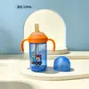 Taza de Aprendizaje con Popote y Asa para Bebé de PP Antiderrames 330ml Gran Capacidad Taza de Agua Infantil para Guardería Taza de Dibujos Animados