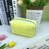 Bolsa de Maquillaje con Forma de Almohada, Bolsa de Almacenamiento Cosmético de Gran Capacidad, Neceser de Viaje de Terciopelo, Bolsa de Maquillaje Pequeña, Portátil para Viajes