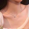 Collar Brillante para Mujer Diamante Verde Diseño Nicho Sentido Estilo Mori Estilo Hada Suave Combinable Estilo Frío Gestapa Clavícula