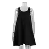 Nuevo vestido casual tipo slip de corte holgado, minimalista y moderno 2026, ropa para mujer de calidad de exportación, vestido tipo chaleco sin mangas de cuello redondo, falda corta