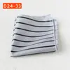 Bolsillo de la Camisa del Traje Bufanda Banquete de Bodas Negocios Poliéster Seda Bufanda Cuadrada Pequeña Pañuelo de Bolsillo Fábrica de Shengzhou Pañuelo Rayado para Hombres