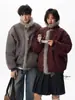 Estilo Nuevo Invierno 2025 Abrigo de Algodón Zuo Shan Diao con Piel Integrada Chaqueta Corta Espesa con Cuello de Piel para Hombre Abrigo de Algodón de Alta Gama Moderno