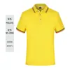 Nova Camiseta de Verão com Gola Lapela Manga Curta Logo Estampado Fixo Roupa de Trabalho Roupa de Fábrica Camiseta Publicitária Camisa Polo Bordada