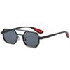 Gafas de Sol de Moda Nueva Transfronteriza Metal Doble Puente para Hombre y Mujer Gafas para Conducir Gafas de Sol Estilo Ins de Celebridad de Internet Europeo y Americano Protección Solar
