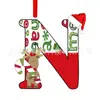 Colgante de Letra Inglesa Nuevo y Creativo Transfronterizo Acrílico Plano Árbol de Navidad Decoración para Fiesta en Casa Regalo