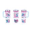 Taza de Coche de 40 oz Taza de Agua Sanrio Taza Labubu Gran Capacidad Termo de Acero Inoxidable 304 para Uso en Casa