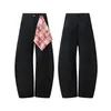 Pantalones de Trabajo de Estilo Americano con Hoja Curva Cintura Media Pierna Ancha Pierna Recta Transpirables Resistentes al Desgaste Bolsillos Desconstruidos Pantalones Deportivos Casuales Ligeramente Elásticos Sueltos